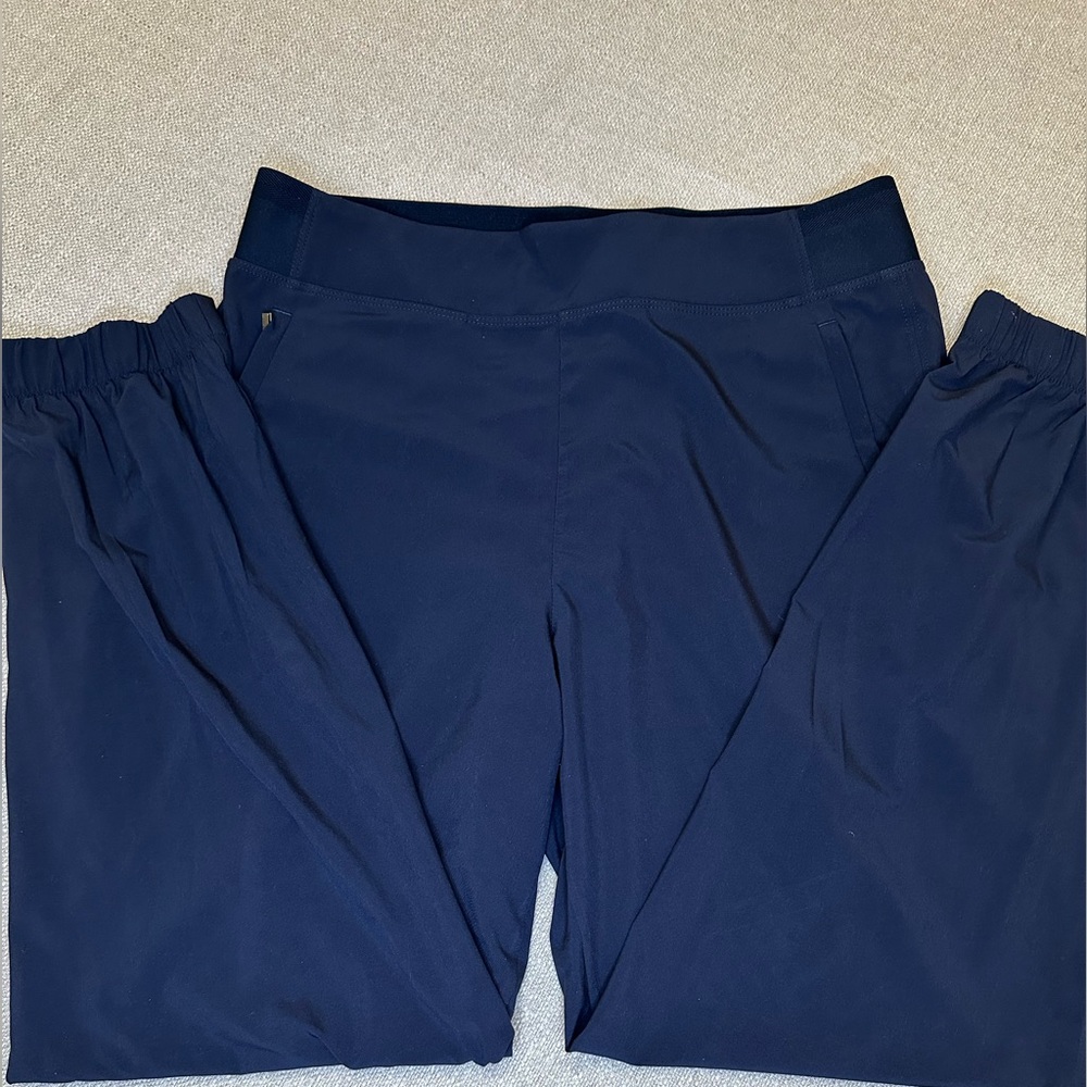 Women's Athleta Navy Blue Featherweight Jogger Pants 4 Petite